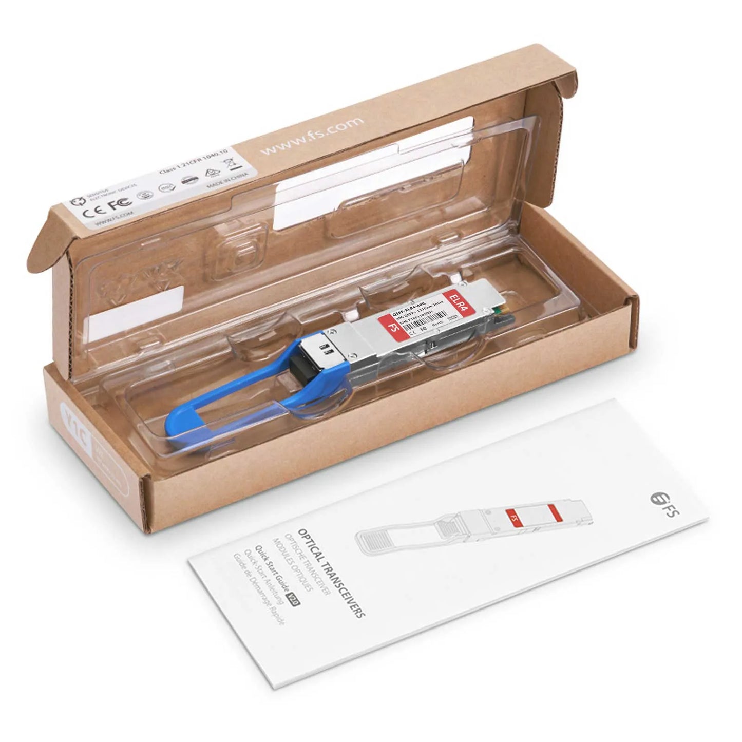 Cisco QSFP-ELR4-40G Compatible 40GBASE-ELR4 QSFP+ 1310nm 20km DOM Duplex LC/UPC SMF Optical Transceiver Module