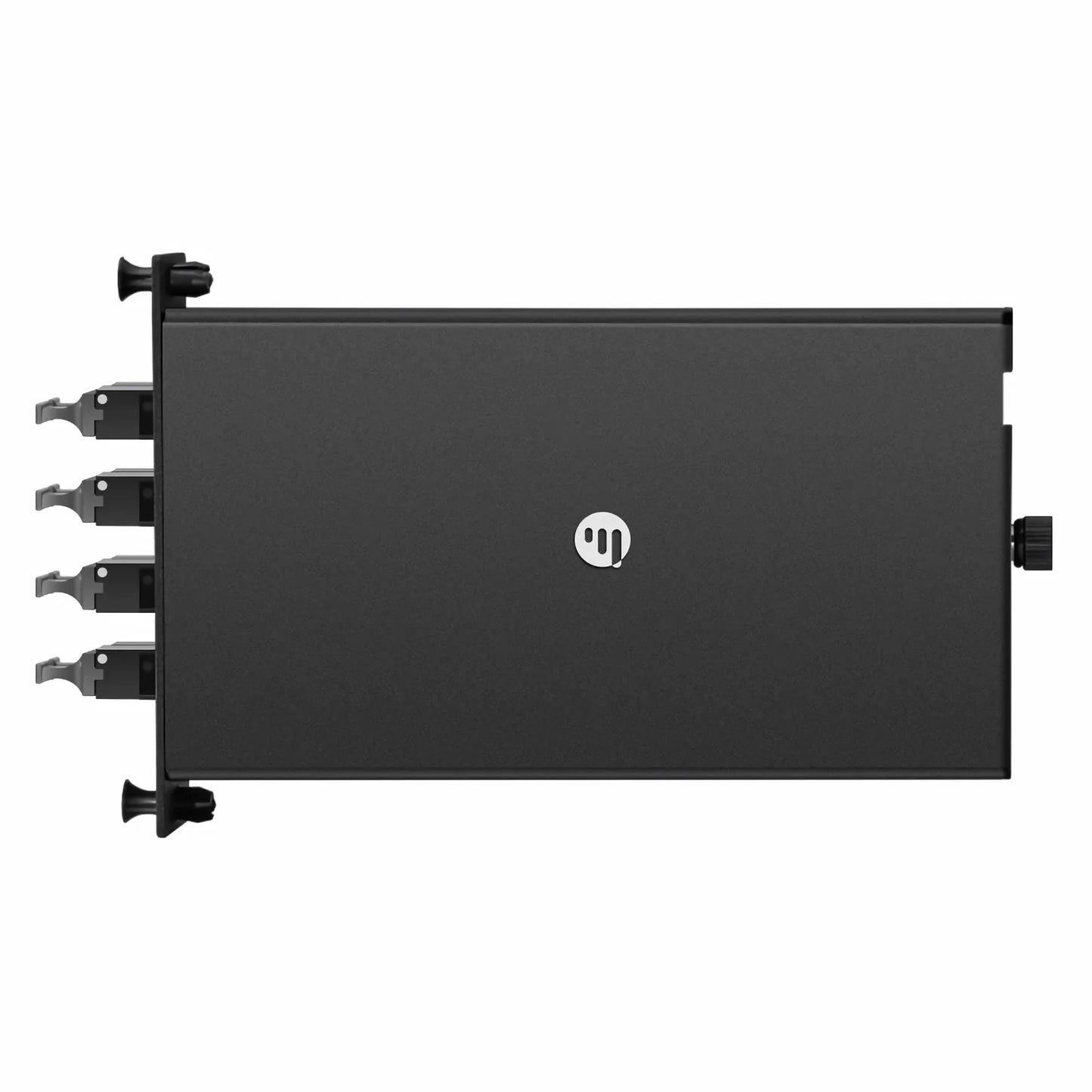 FHD™ MTP® Splice Cassette with Ribbon Pigtails, 96 Fibers OM4 Multimode, 8 x MTP®-12 UPC (Male) Key Up to Key Down (Black) Adapter, 0.35dB Max.