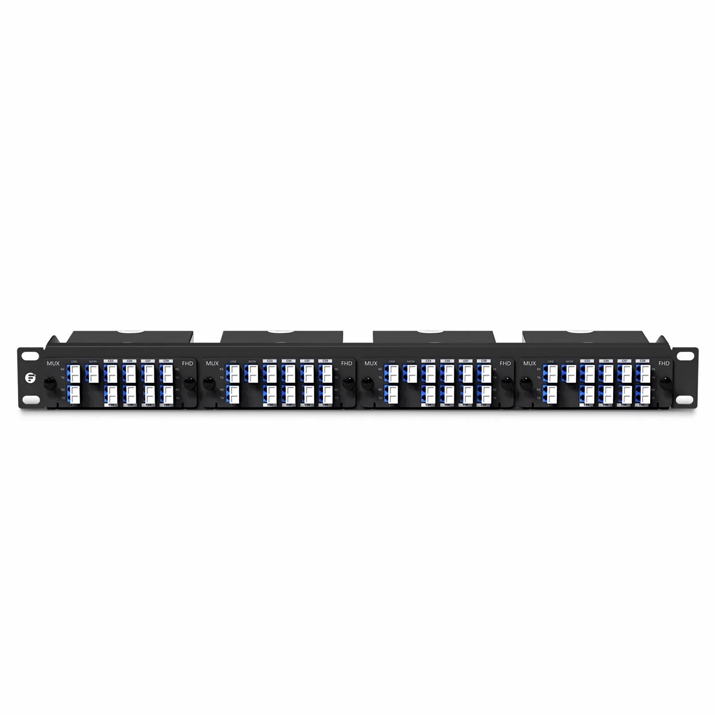 8 Channels DWDM Mux Demux, 100GHz C53-C60, with Monitor and Expansion Port, 2.4dB Typical IL, LC/UPC, Dual Fiber, High Density, FHD™ Plug-in Module