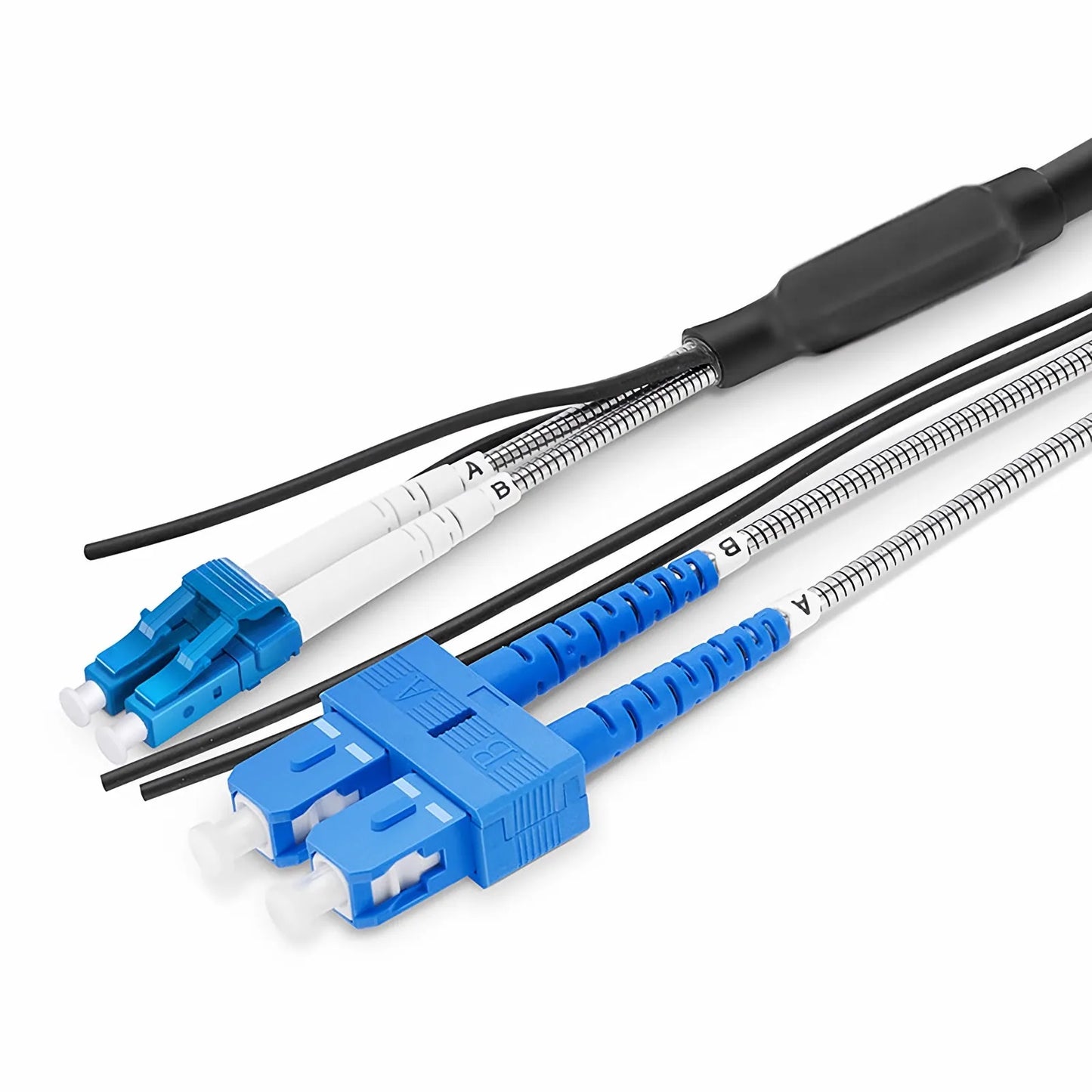 30m (98ft) LC UPC to SC UPC Duplex OS2 Single Mode 7.0mm LSZH FTTA Outdoor Fiber Patch Cable for Base Station