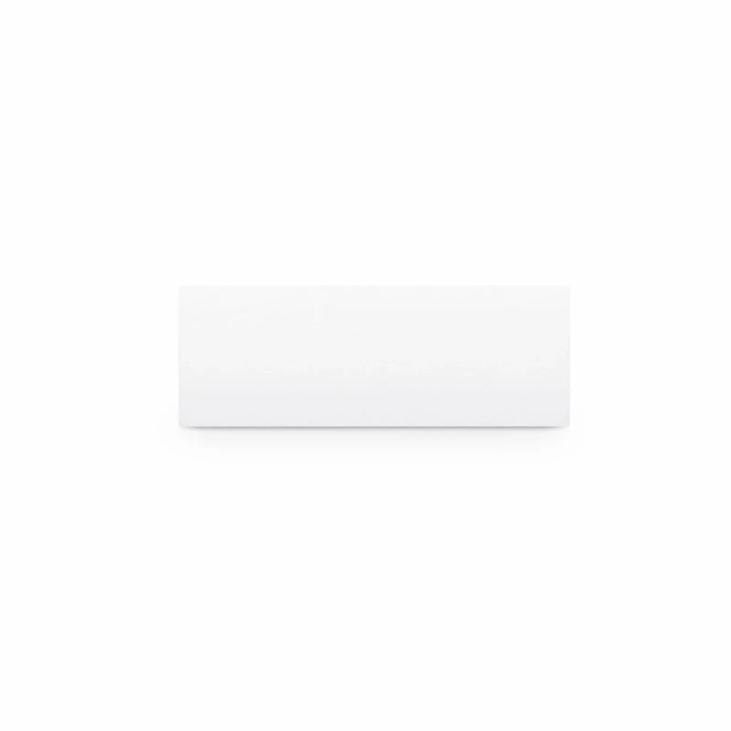 French-style Single Gang Keystone Faceplate, Label Pockets, 1 Port, 0.5U, White, 0.88" x 1.76"