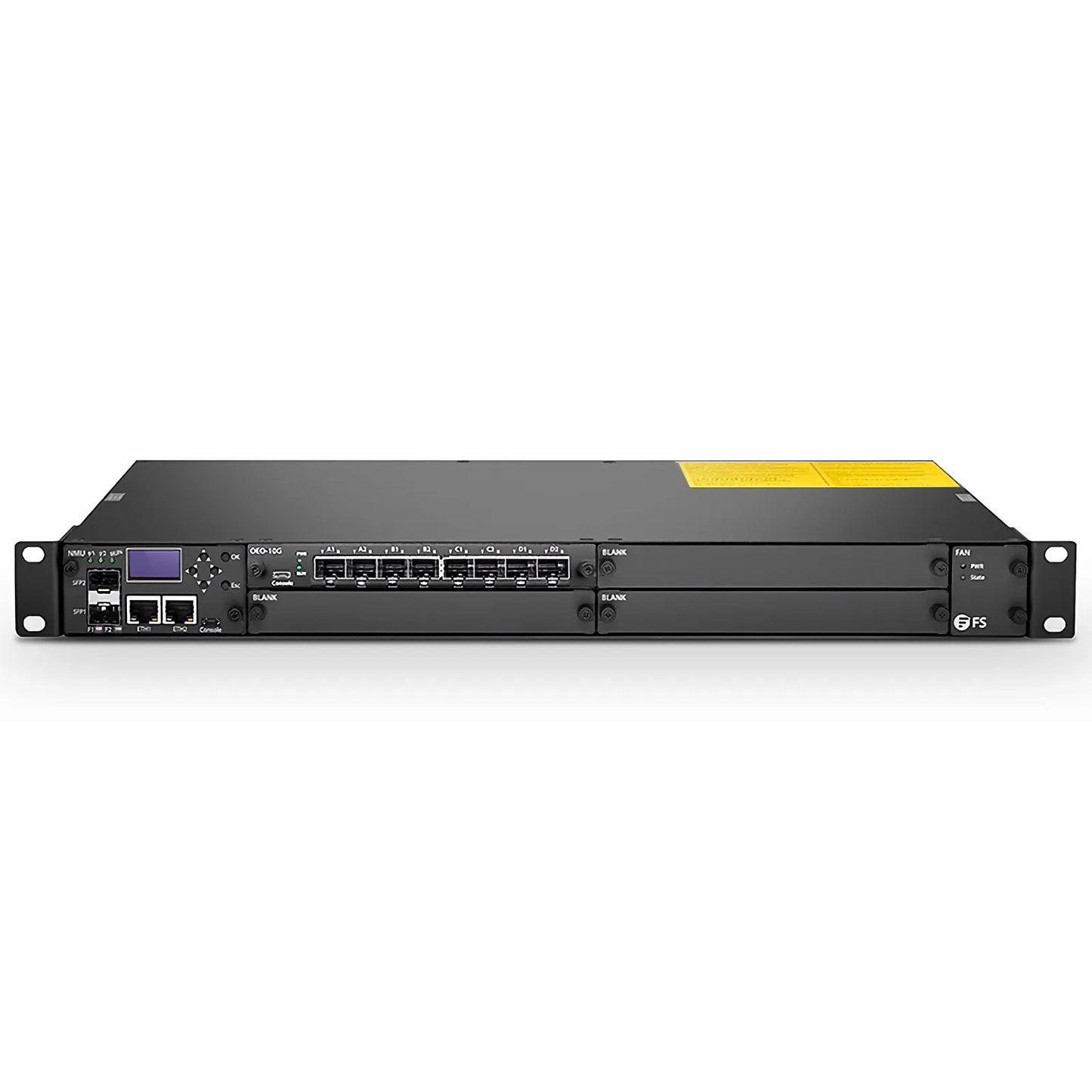 FMT4DL-OEO10GSFP, 4 Channels WDM Transponder (Converter) for FMT Managed Chassis, 8 SFP/SFP+ Slots