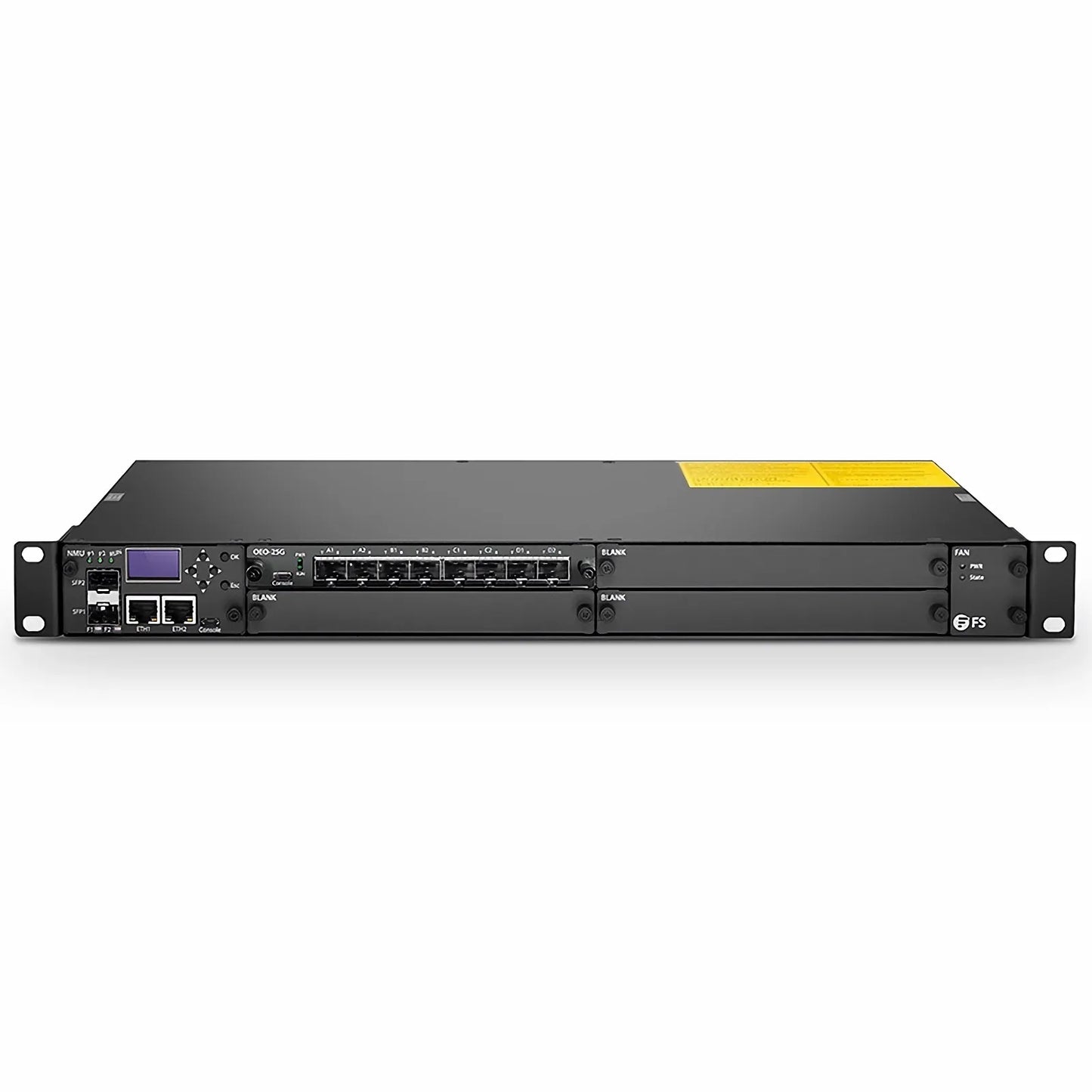 FMT4DL-OEO25GSFP28, 4 Channels WDM Transponder (Converter) for FMT Managed Chassis, 8 SFP28/SFP+ Slots
