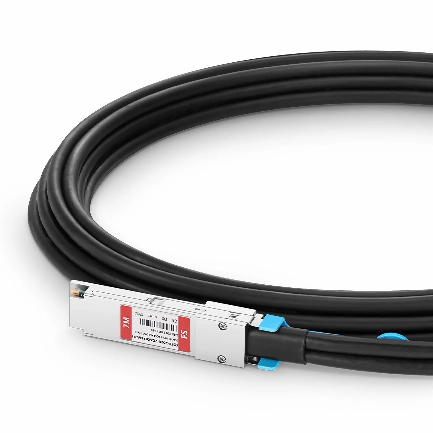 7m (23ft) NVIDIA/Mellanox MCA7J50-H007R Compatible 200G QSFP56 4 x 50G PAM4 to 2 x 100G QSFP56 2 x 50G PAM4 InfiniBand HDR Active Direct Attach Copper Breakout Cable for Quantum Switches and ConnectX-6 HCA
