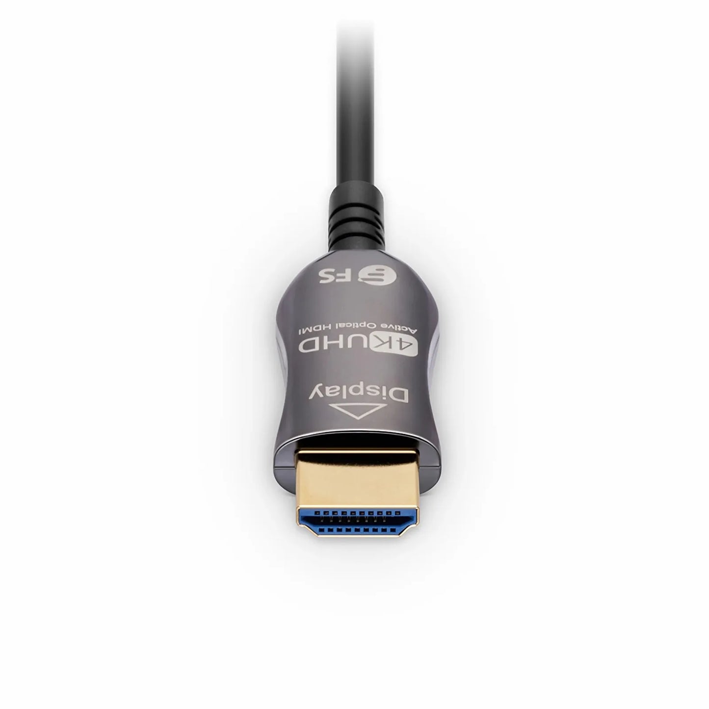100ft (30m) 4K 60Hz PVC High Speed HDMI® Fiber Active Optical Cable (AOC) with Ethernet In Wall CL3 Rated