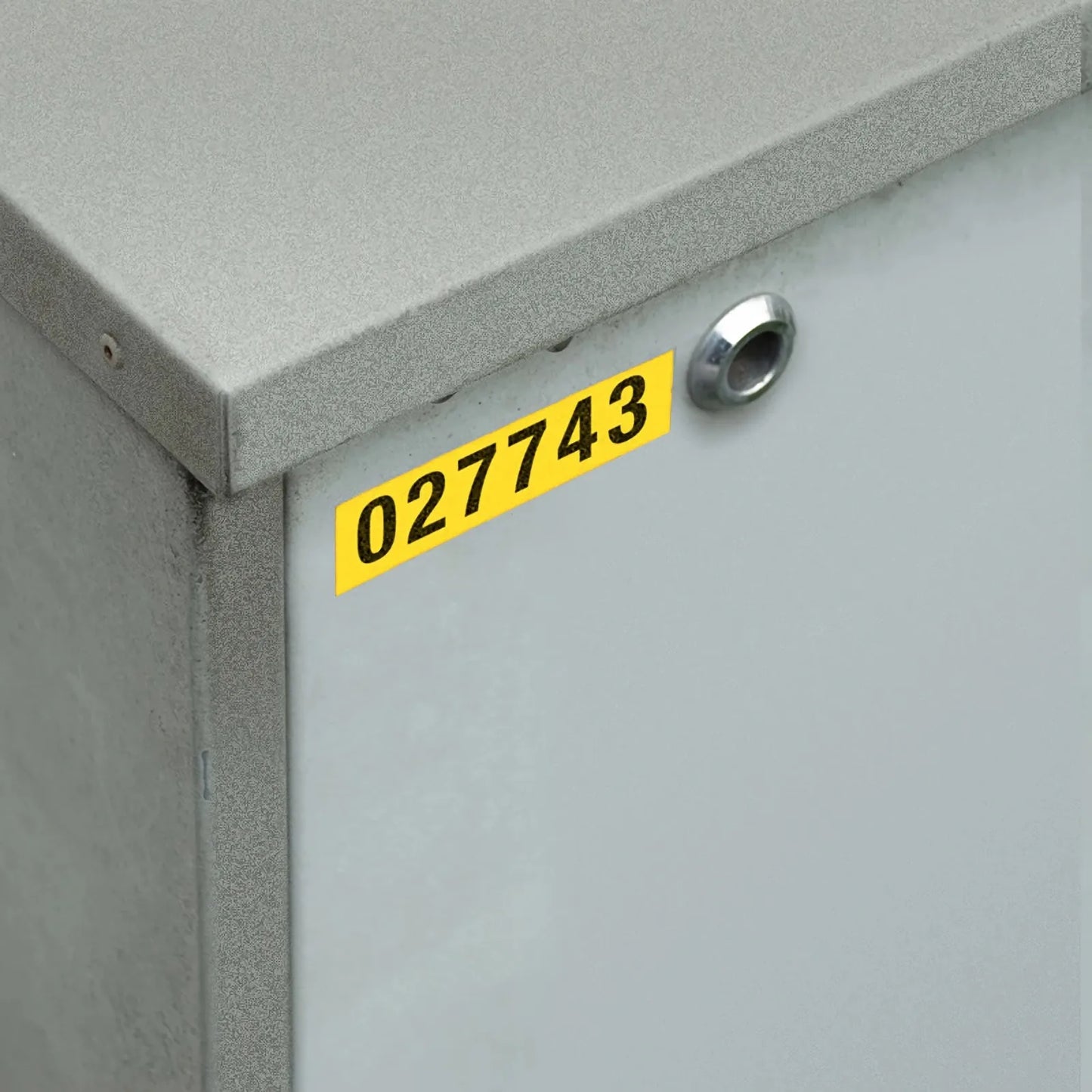 0.25in.W x 252in.L Panel/Surface Labels with Ribbon for M210 and M211 Printers, Continuous Label/Cartridge, Black on Yellow