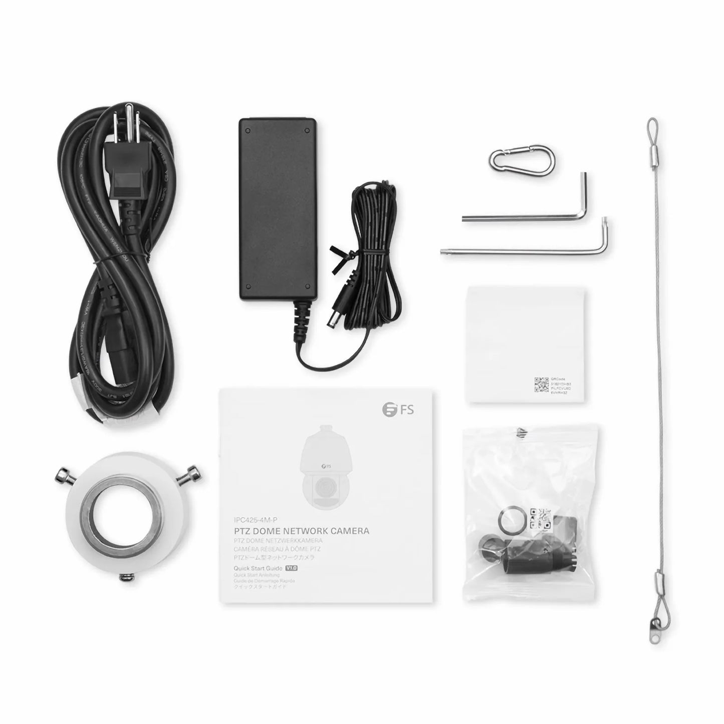 IPC425-4M-P, Super HD 4MP PTZ Dome Network Camera, Pan Tilt 25X Optical Zoom, IP67 & IK10 PoE Network Camera with Varifocal 4.8-120mm Lens