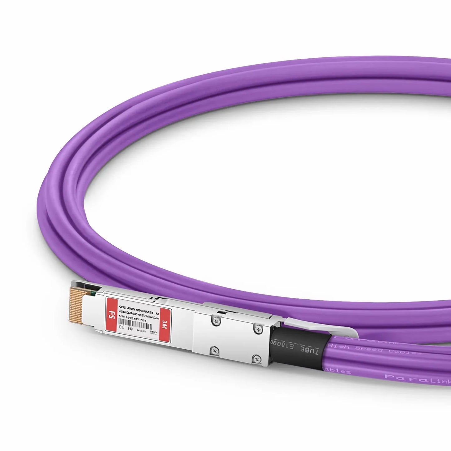 3m (10ft) Arista Networks Compatible 400G QSFP-DD 8 x 50G PAM4 to 4 x 100G QSFP28 4 x 25G NRZ Active Electrical Breakout Cable