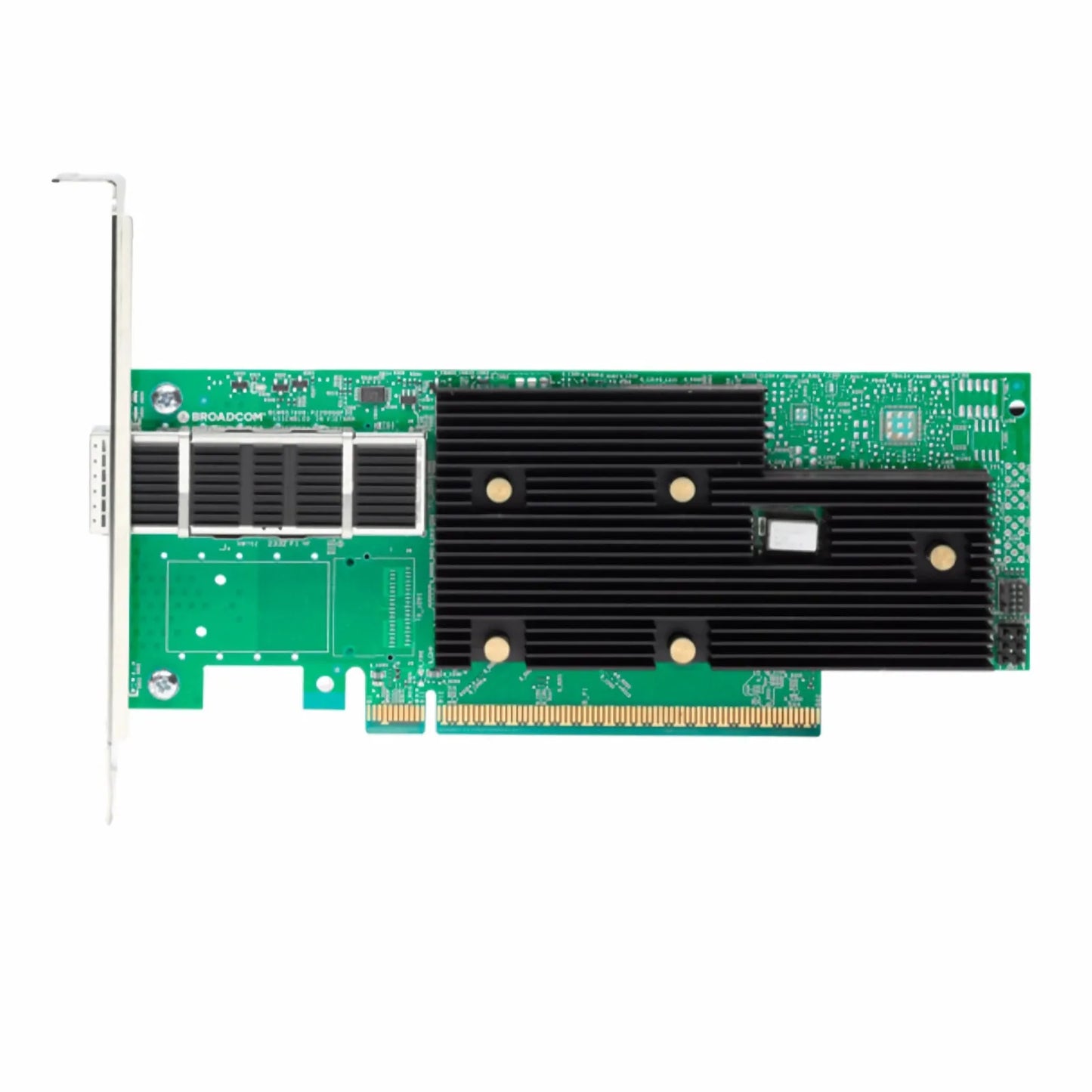 Broadcom® BCM957608-P1400GDF00 Ethernet Network Interface Card, 400G Single-Port QSFP112-DD, PCIe 5.0 x 16, Standard & Low Profile