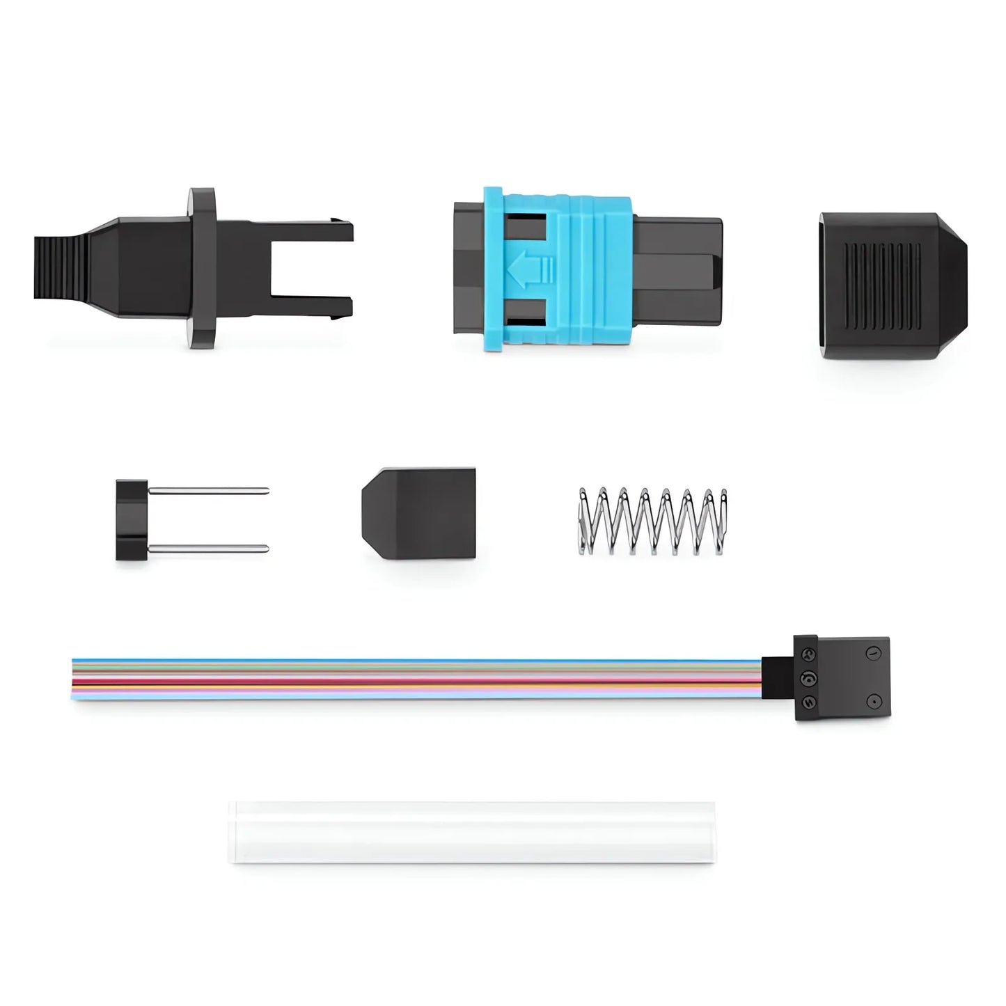 MPO (Male) OM3/OM4 Multimode Field Assembly Splice-on Connector, Flat Ribbon