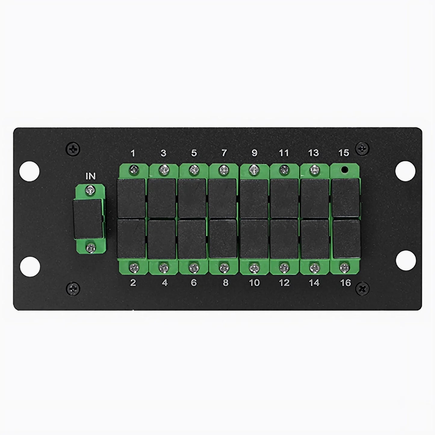 1 x 16 PLC Fiber Splitter, Standard LGX Cassette, SC/APC, Singlemode, Used with 2U LGX Enclosure