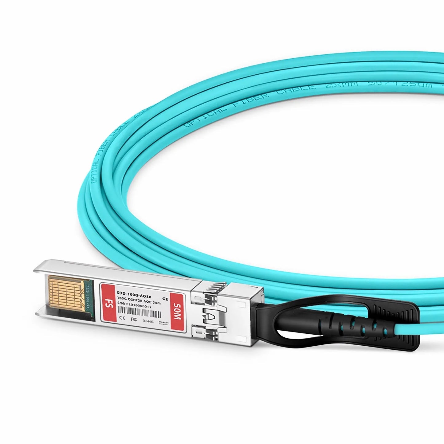 50m (164ft) Generic Compatible 100G SFP-DD 2 x 50G PAM4 Active Optical Cable