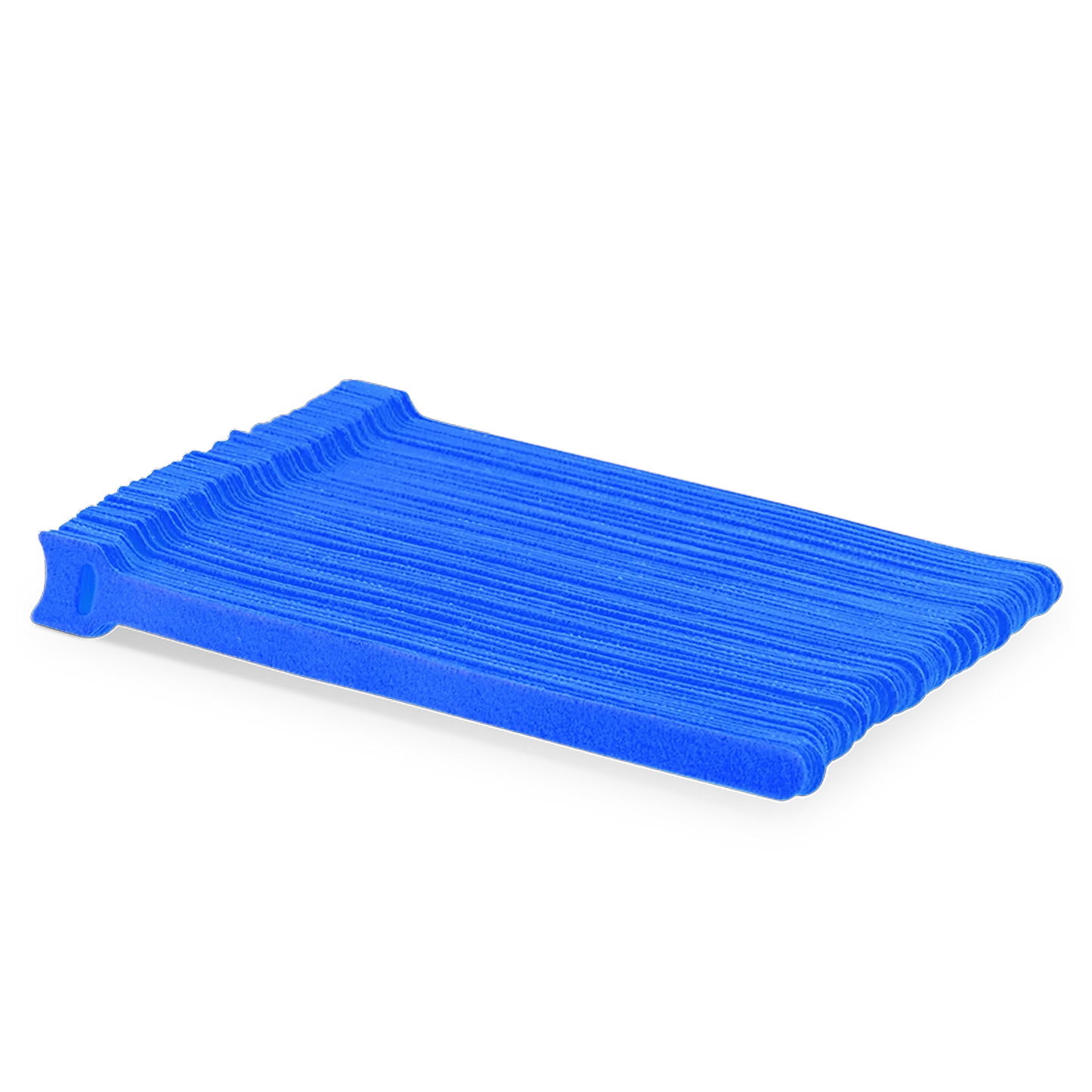 100Pcs/Pack 8in.L x 0.5in.W T-type Reusable Cable Ties, Blue