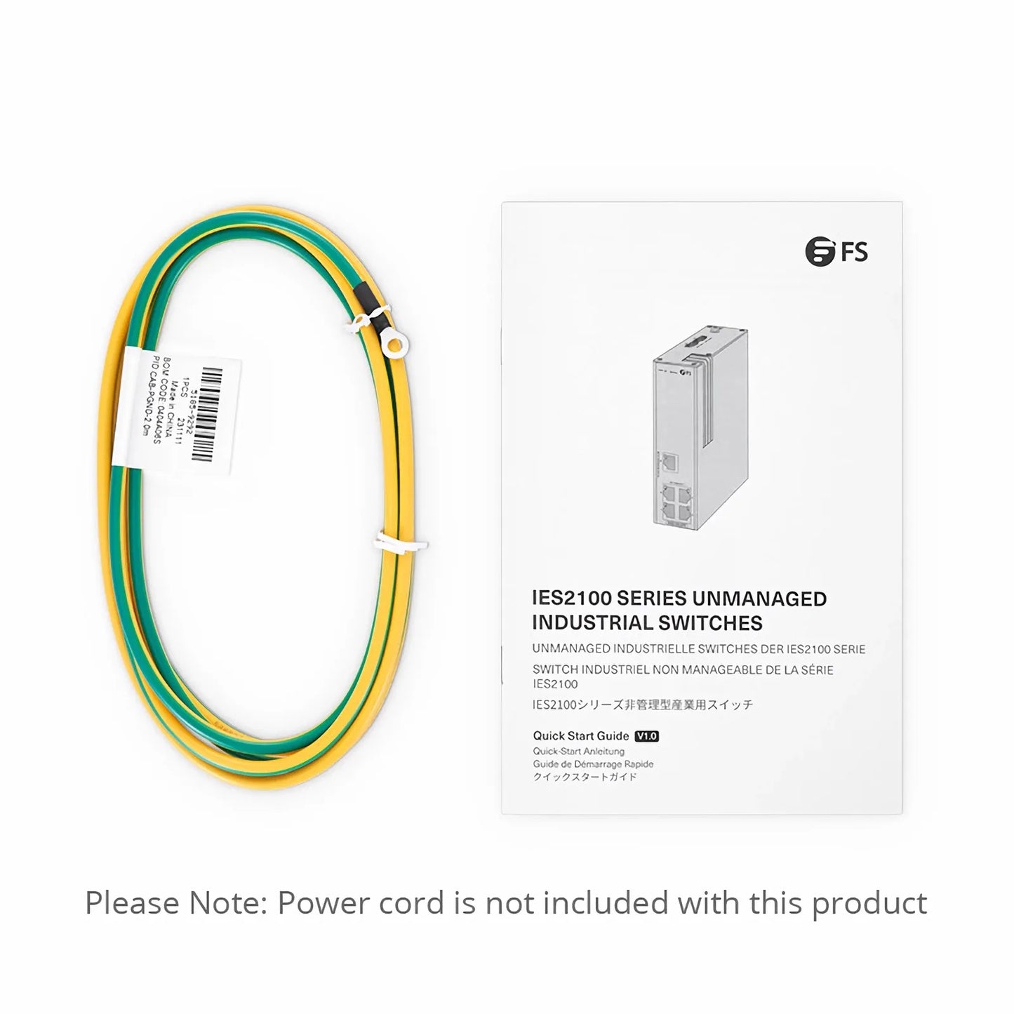 IES2100-5FE, 5-Port Fast Ethernet L2 Unmanaged Industrial Switch, 5 x 10/100BASE-T, -40 to 75°C Operating Temperature