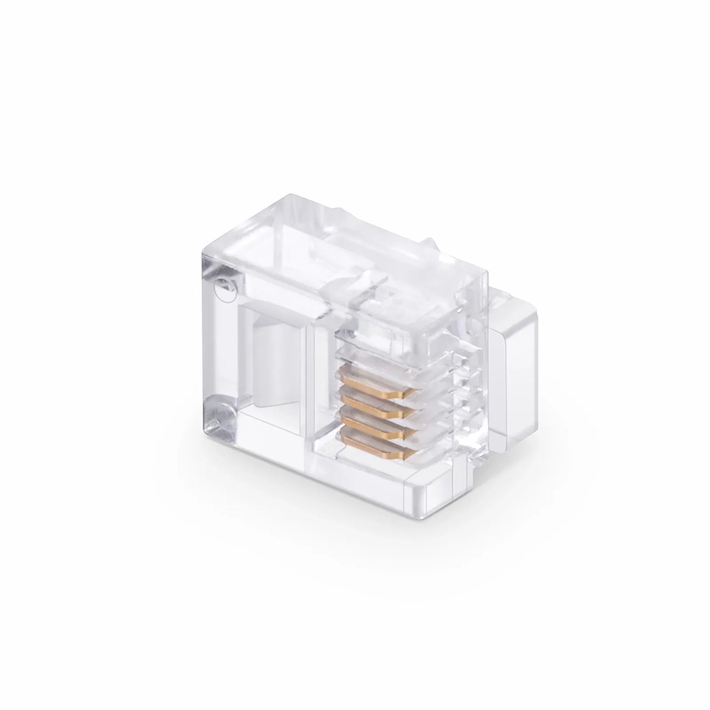 RJ11 6P4C Telephone Modular Plug, 50pcs/Pack