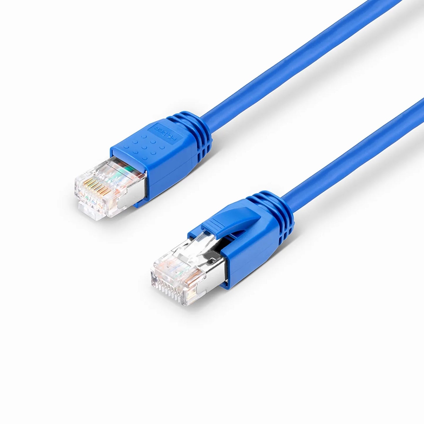 10ft (3.0m) Cat6a 23AWG Snagless Shielded (F/FTP) LSZH Ethernet Network Patch Cable, Blue