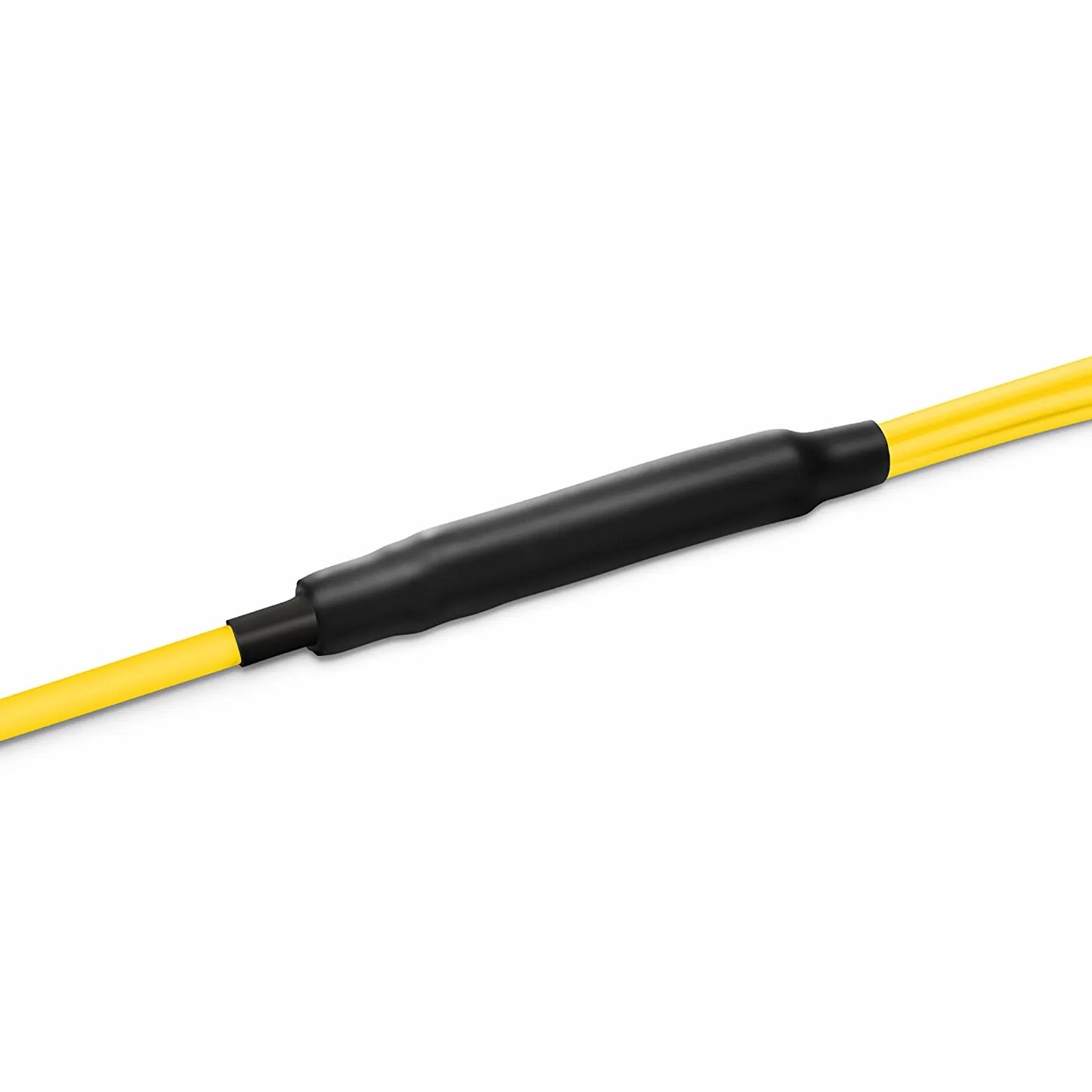 30m (98ft) MTP® Hybrid Trunk Cable, MTP®-8 APC (Male) to 4 LC UPC Duplex Uniboot, 8 Fibers, Single Mode (OS2), Plenum (OFNP), 0.35dB Max, Type B, Double Jacket, Yellow
