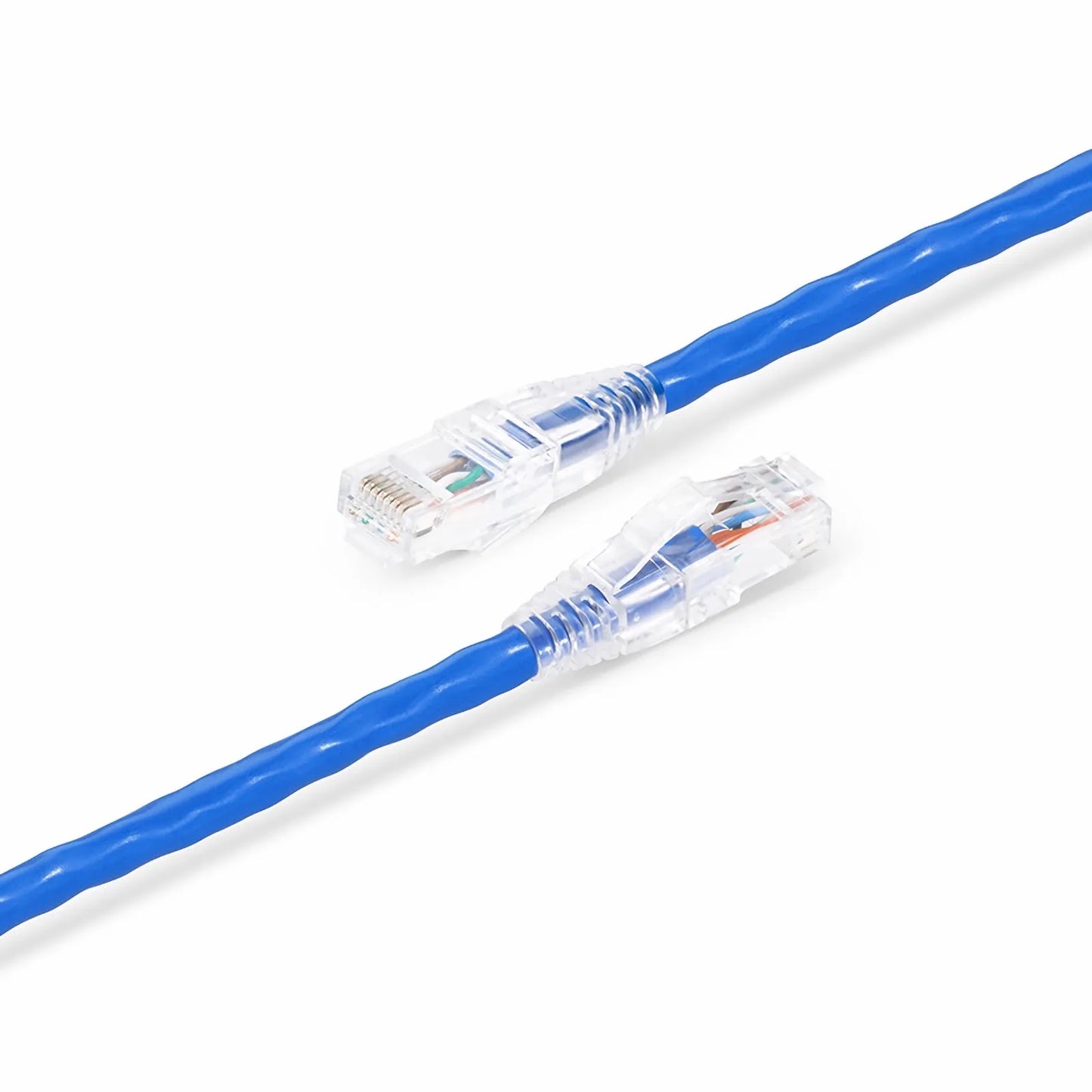 6in (0.15m) Cat6a 24AWG Snagless Unshielded (U/UTP) LSZH Ethernet Network Patch Cable, Blue