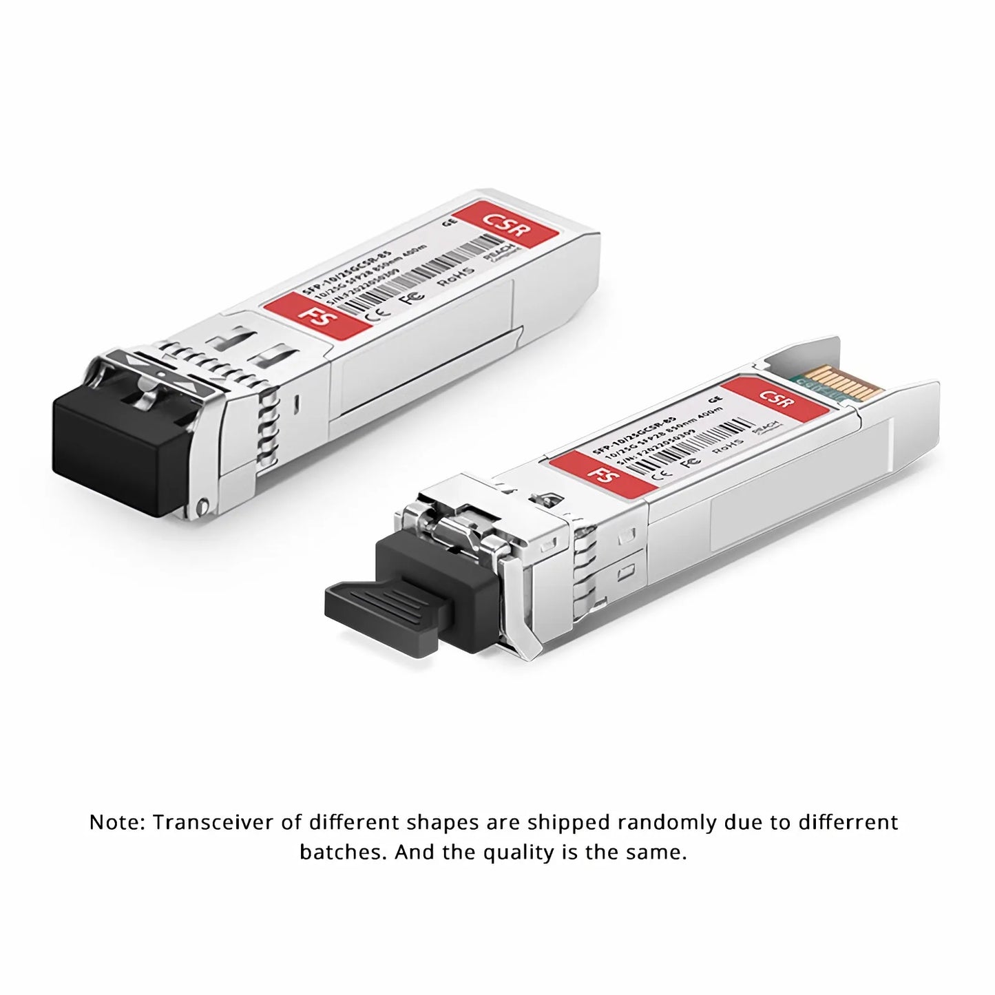 Generic Compatible 10/25GBASE-CSR SFP28 Dual-rate 850nm 400m DOM Duplex LC/UPC MMF Optical Transceiver Module
