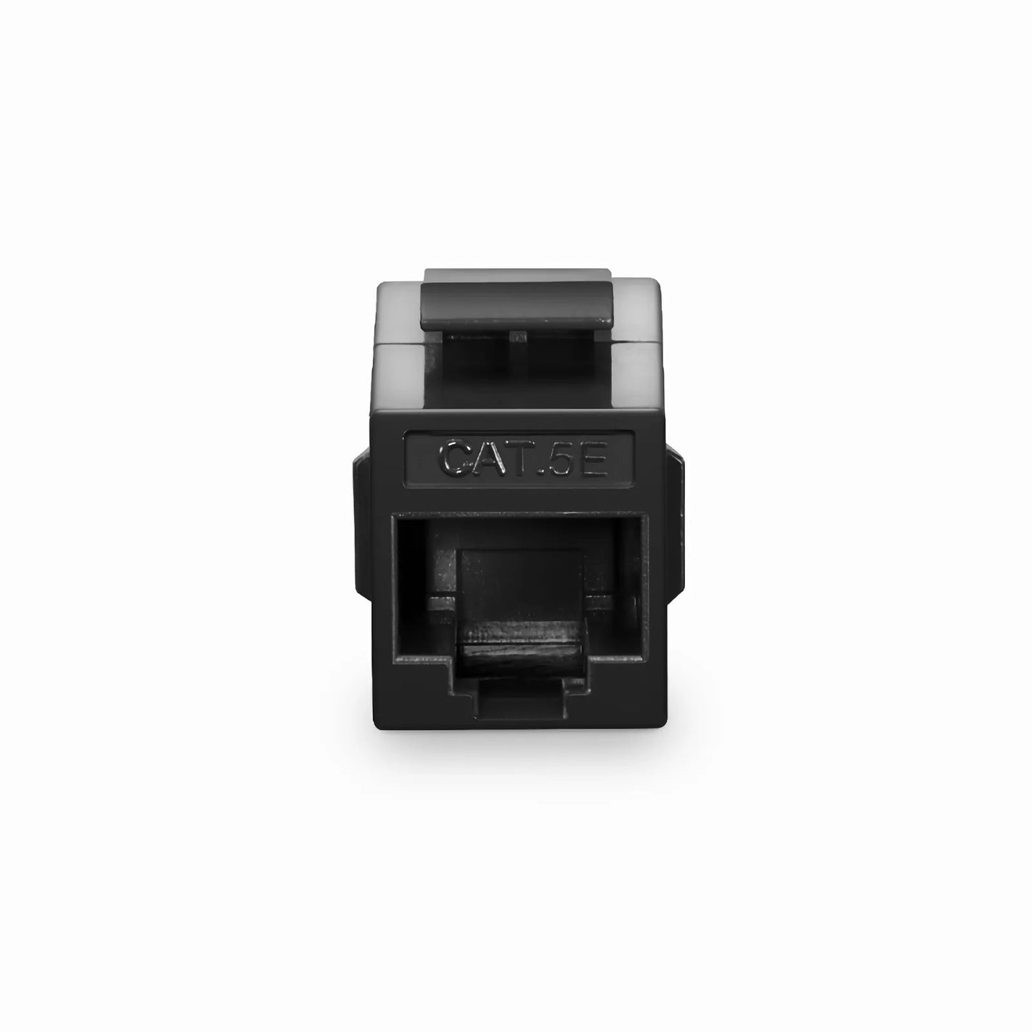 Cat5e Keystone RJ45 Coupler, Unshielded, Female to Female Insert Inline Coupler - Black (12pcs/Pack)