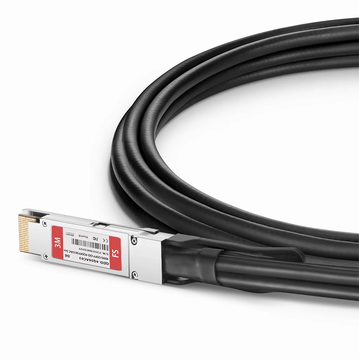 3m (10ft) Dell Compatible 400G QSFP-DD 8 x 50G PAM4 to 4 x 100G QSFP56 2 x 50G PAM4 Active Direct Attach Copper Breakout Cable