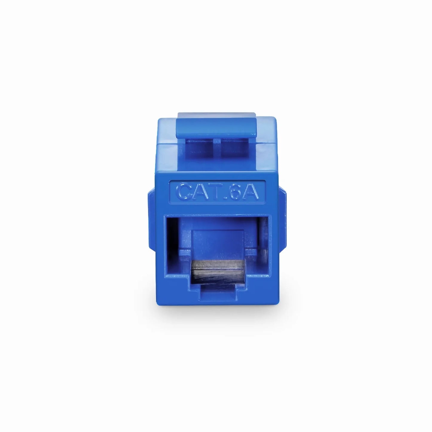 Cat6a Keystone RJ45 Coupler, Unshielded, Female to Female Insert Inline Coupler - Blue (12pcs/Pack)