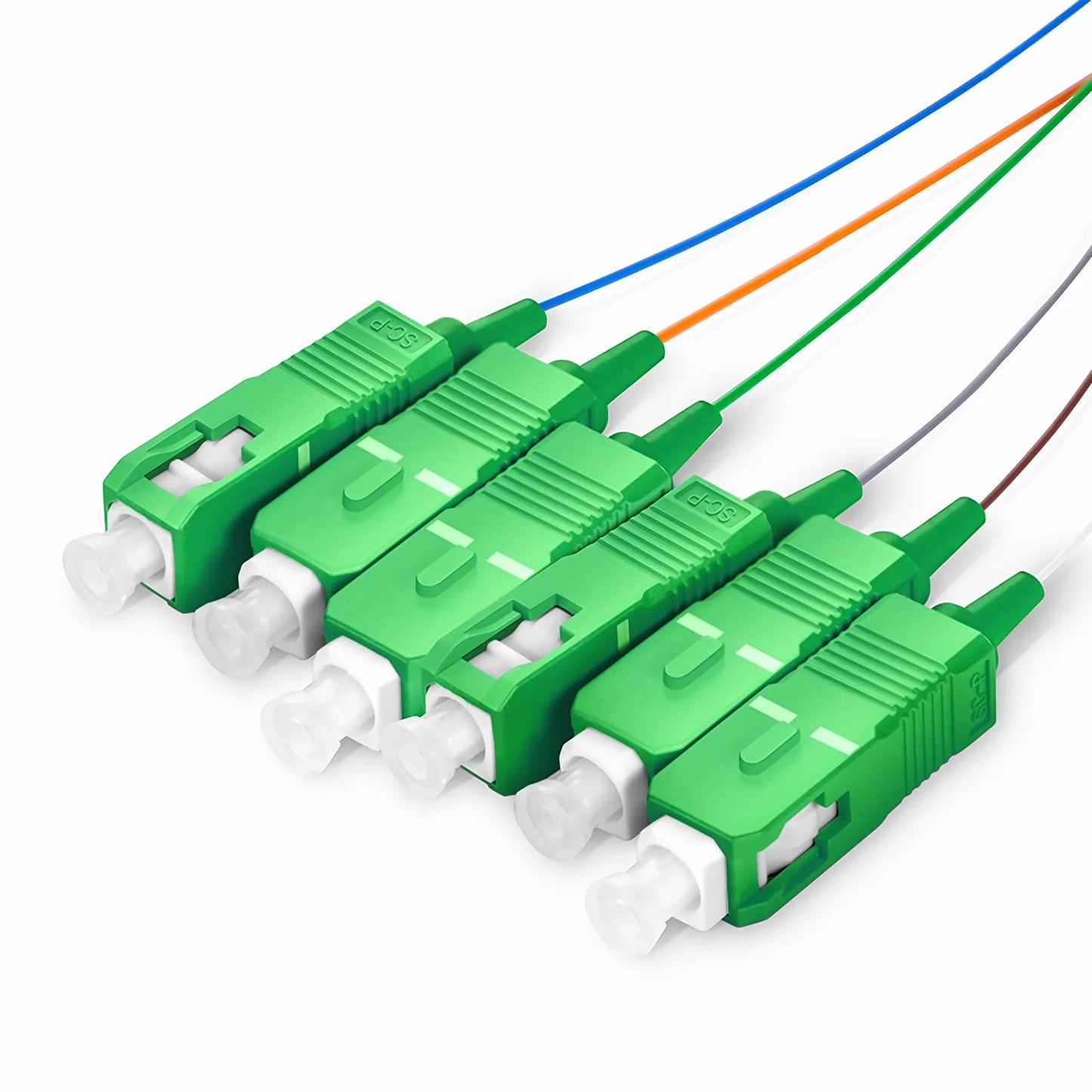 1 x 6 PLC Fiber Splitter, Mini Module, 900μm, SC/APC, Singlemode