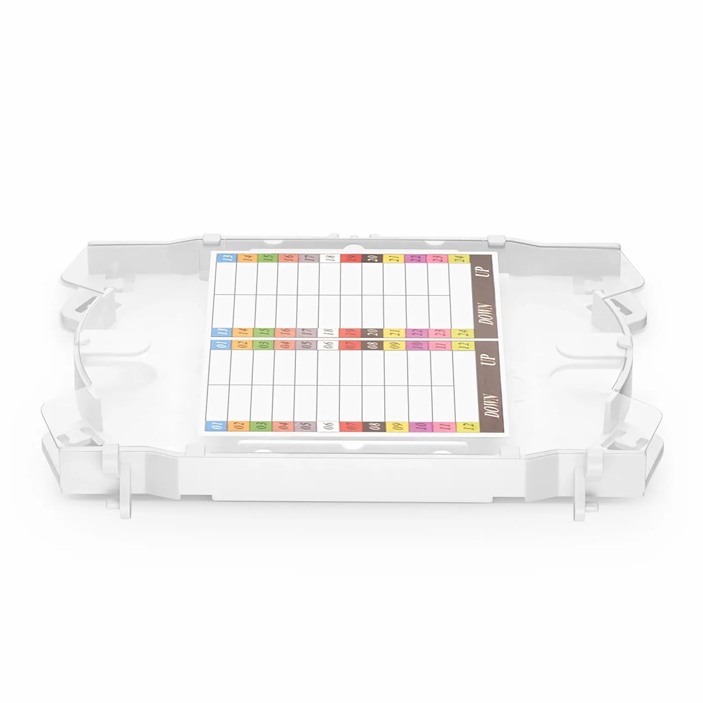 24 Fibers Fusion Splice Tray for Horizontal Splice Closure, 6.57''×4.53''×0.55''