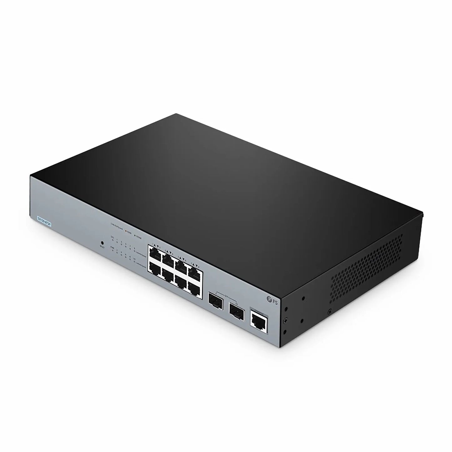 S3150-8T2F, 8-Port Gigabit Ethernet L2+ Compact Switch, 8 x Gigabit RJ45, with 2 x 1Gb SFP Uplinks, Fanless