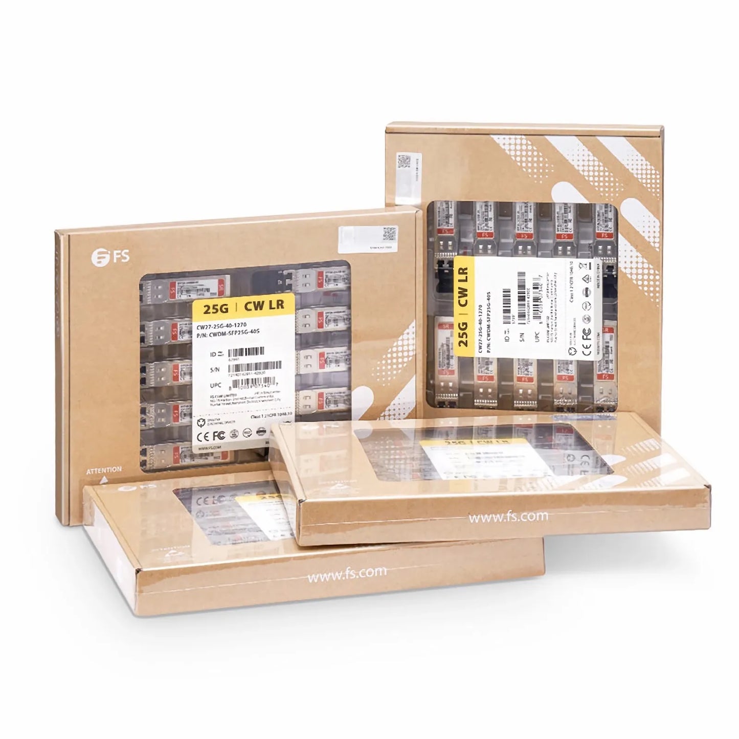 Cisco CWDM-SFP25G-1270-30 Compatible SFP28 25G CWDM 1270nm 30km DOM Duplex LC/UPC SMF Optical Transceiver Module for Transmission
