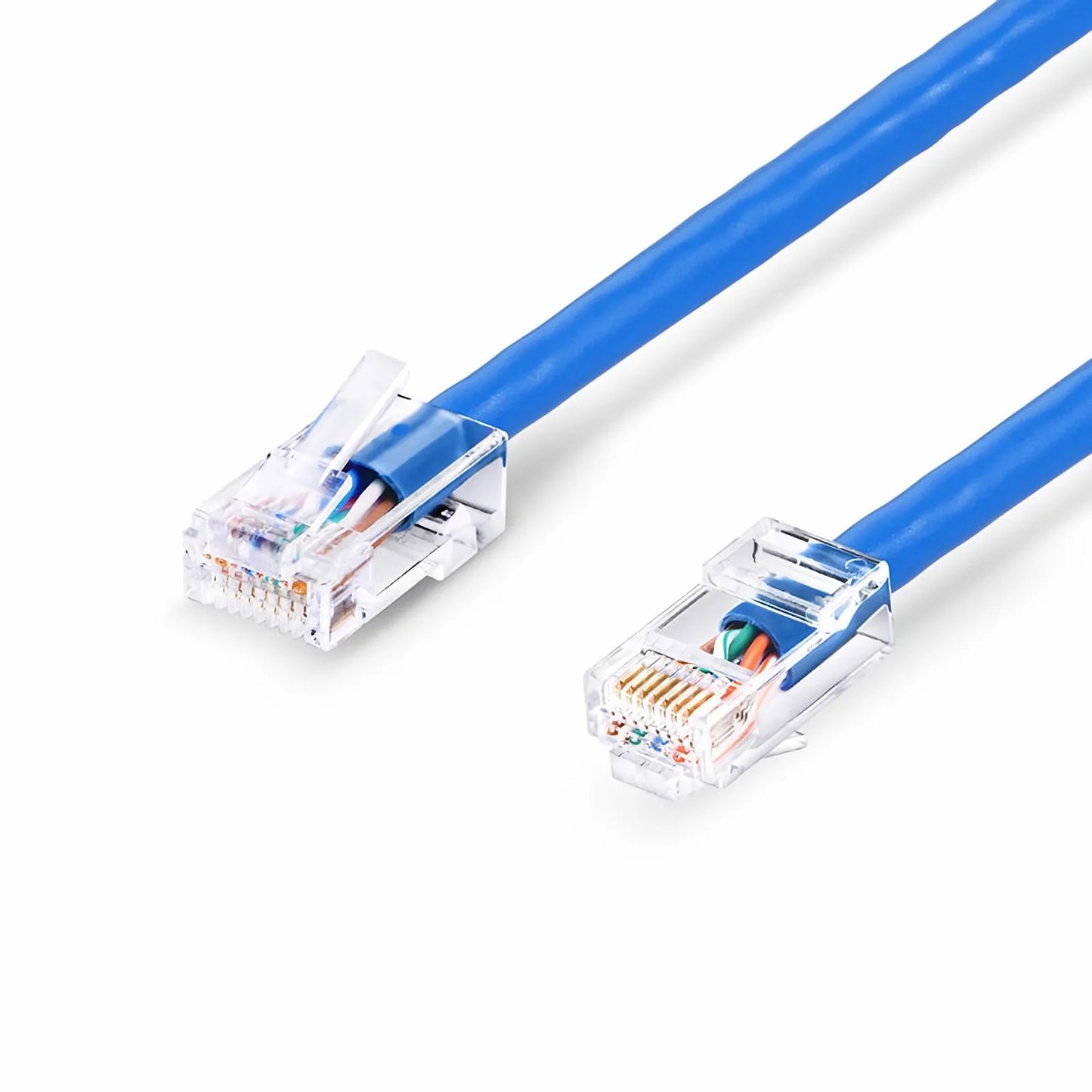 10ft (3m) Cat6 24AWG Non-booted Unshielded (U/UTP) PVC CM Ethernet Network Patch Cable, Blue