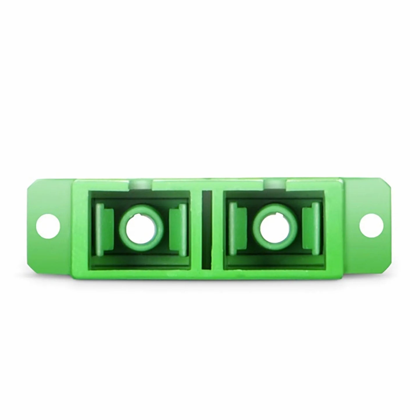 SC/APC to SC/APC Duplex OS2 Single Mode Fiber Optic Adapter/Coupler with Flange (10pcs/Pack)