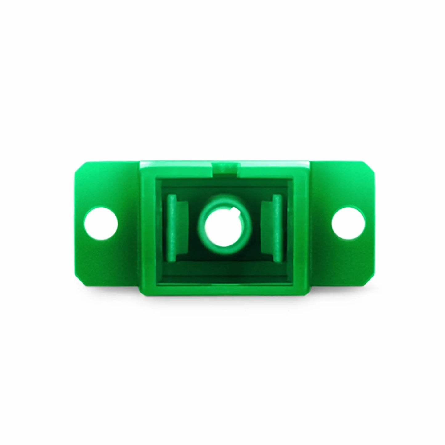 SC/APC to SC/APC Simplex OS2 Single Mode Fiber Optic Adapter/Coupler with Flange (10pcs/Pack)