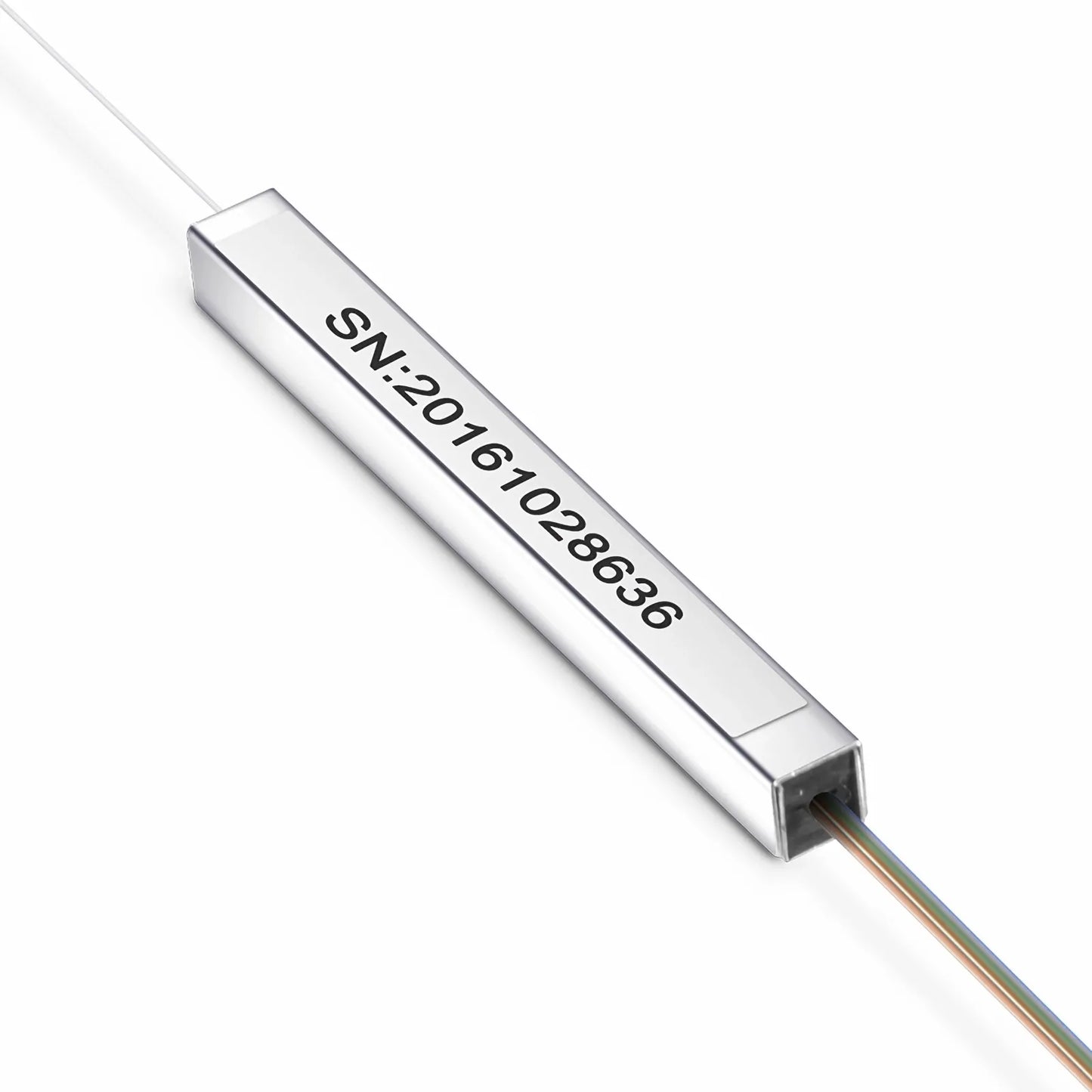 1 x 8 PLC Fiber Splitter, Steel Tube, Bare Fiber 250μm, No Connector, Singlemode
