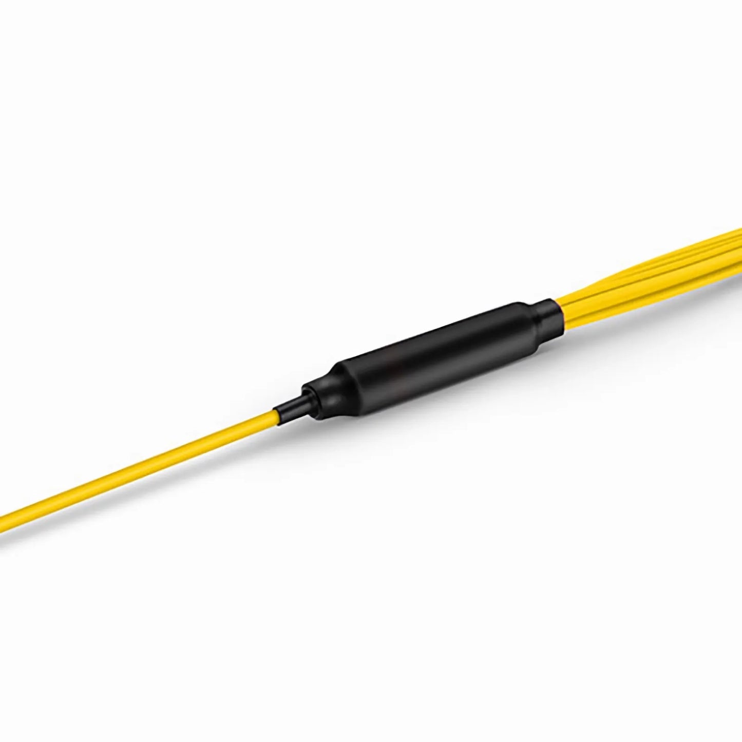 1m (3ft) MTP® Harness, MTP®-8 APC (Female) to 4 x LC UPC Duplex, 8 Fibers, Single Mode (OS2), Plenum (OFNP), 0.35dB Max, Type B, Yellow