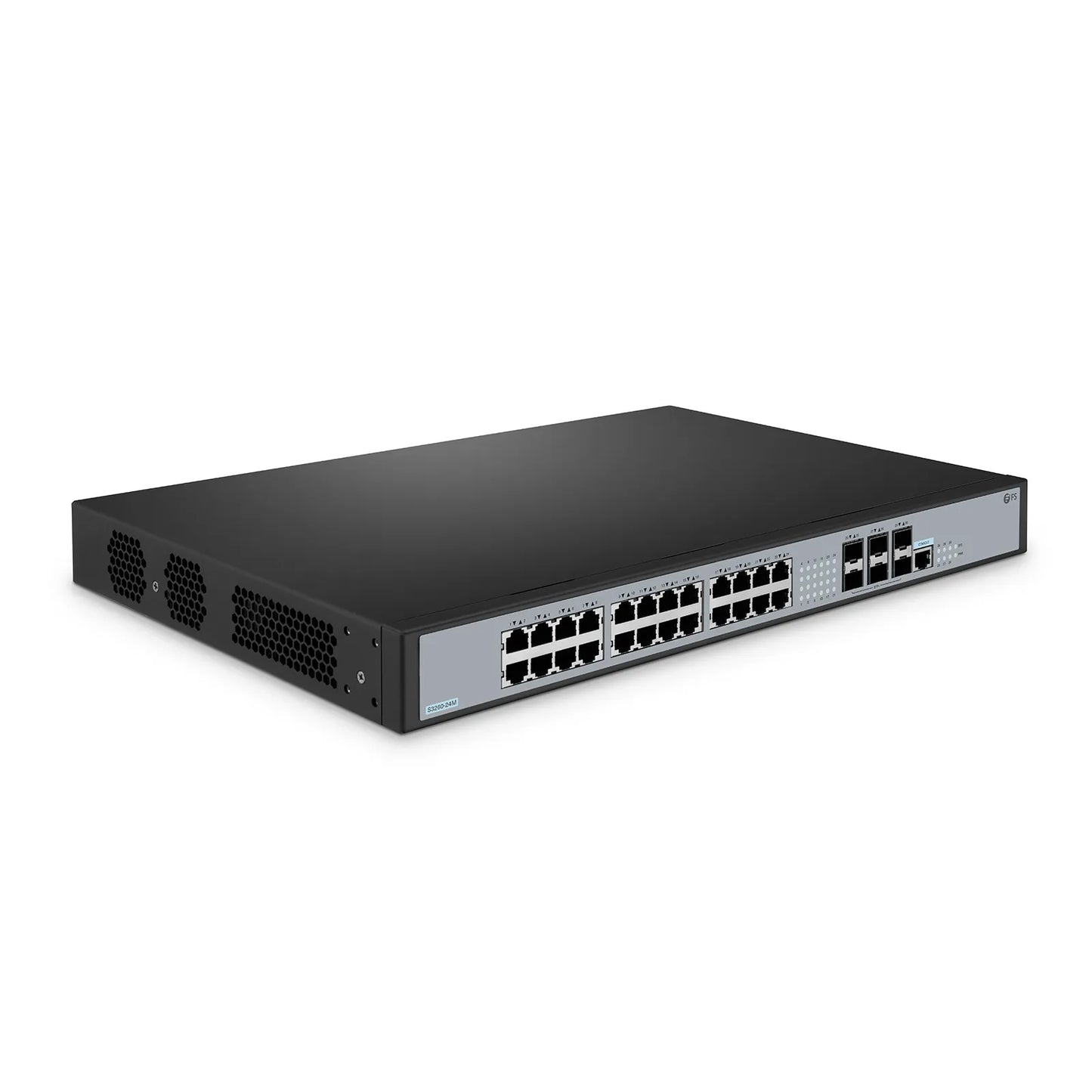 S3260-24M, 24-Port Ethernet L2+ Switch, 24 x 100M/1G/2.5GBase-T/Multi-Gigabit, with 6 x 10Gb SFP+ Uplinks, Stackable Switch