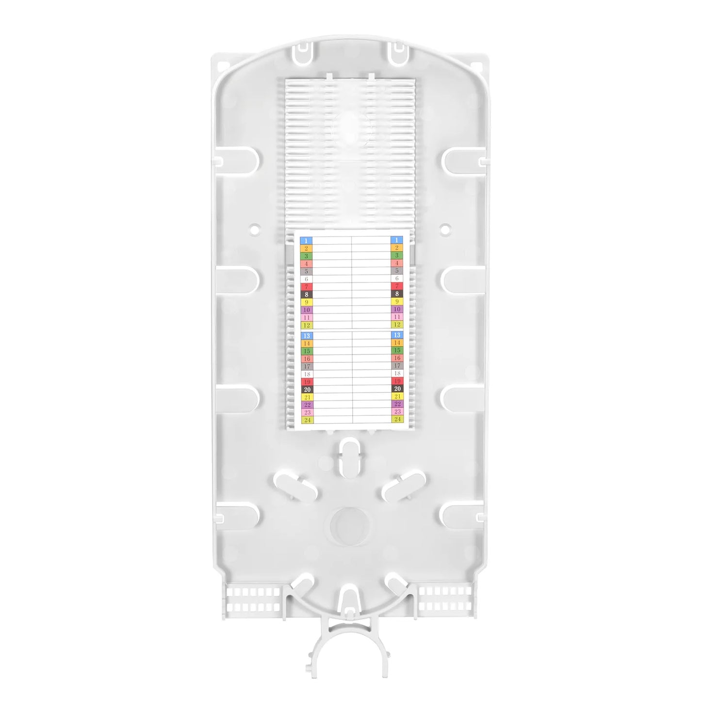 48 Fibers Fusion Splice Tray for Heat-Shrink Fusion Splices, 0.47" x 5.51" x 12.87", Suitable for FS-S074-1O6R-6-48F