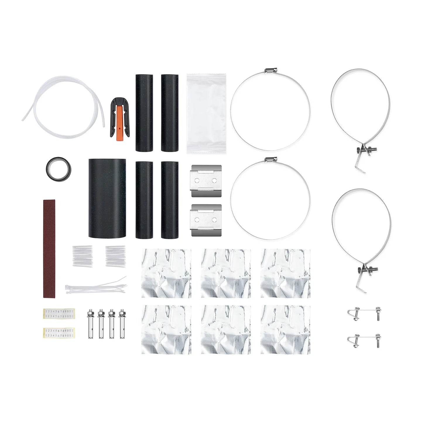 144 Fibers 1In-4Out Dome Fiber Optic Splice Closure, Heat Shrink Seal, with 1 Pre-installed Fusion Splice Tray