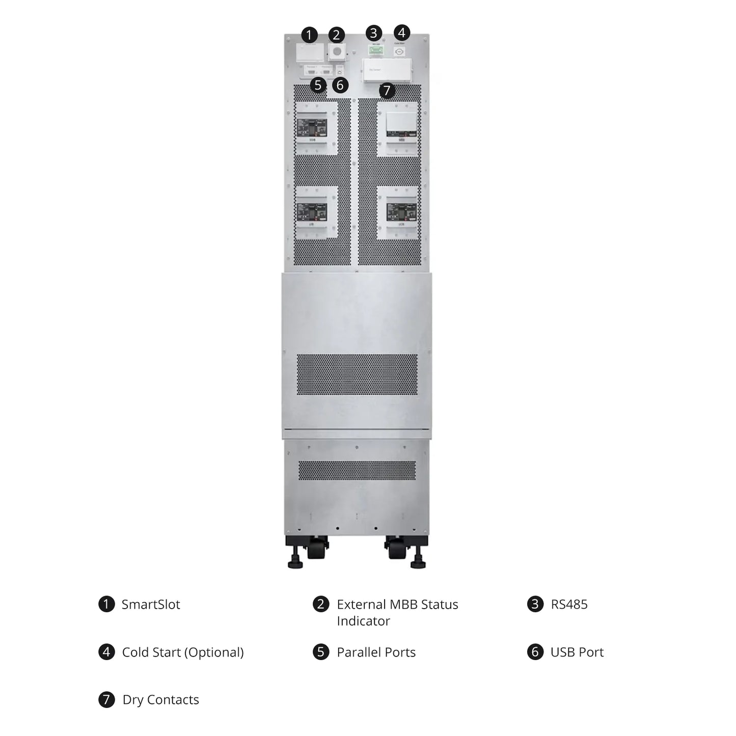 APC Easy UPS 3S, 15kVA/15kW, 208V, Hard Wire 4-wire Output (3PH+ G), Parallel up to 4UPSs