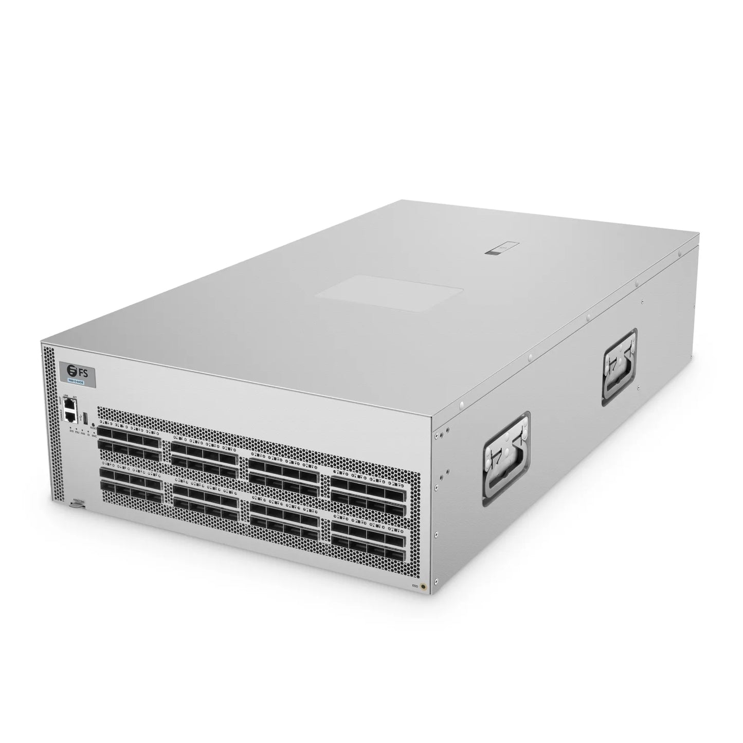 N8610-64DB, 4U, 64-Port Ethernet HPC/AI Data Center Switch, 64 x 400Gb QSFP-DD, PicOS®, Broadcom Tomahawk 4 Chip, Front-to-Back Airflow