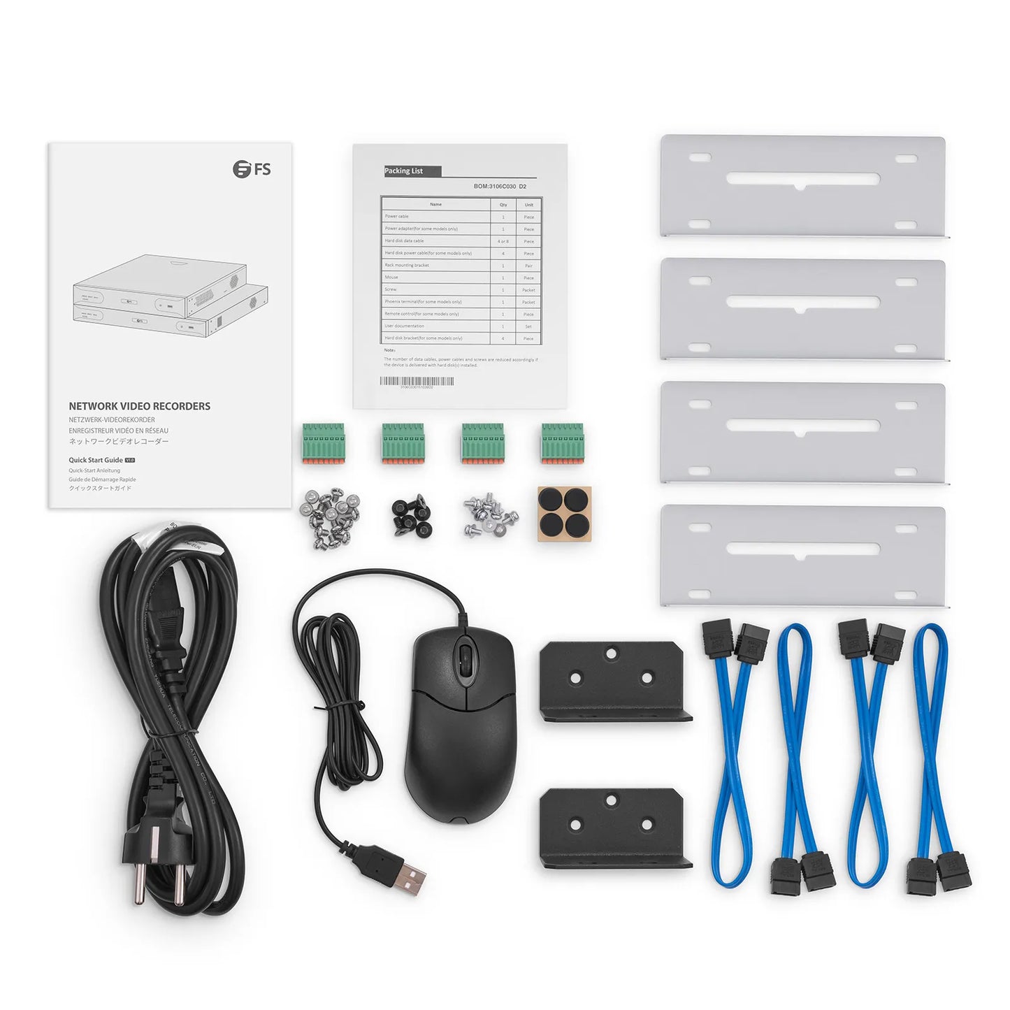 NVR204-32C-16P-V2, 32-Channel 1.5U 16 PoE 4K & H.265 Decoding Format, Up to 4x 10TB Hard Drive (Not Included), Live View/Playback Network Video Recorder