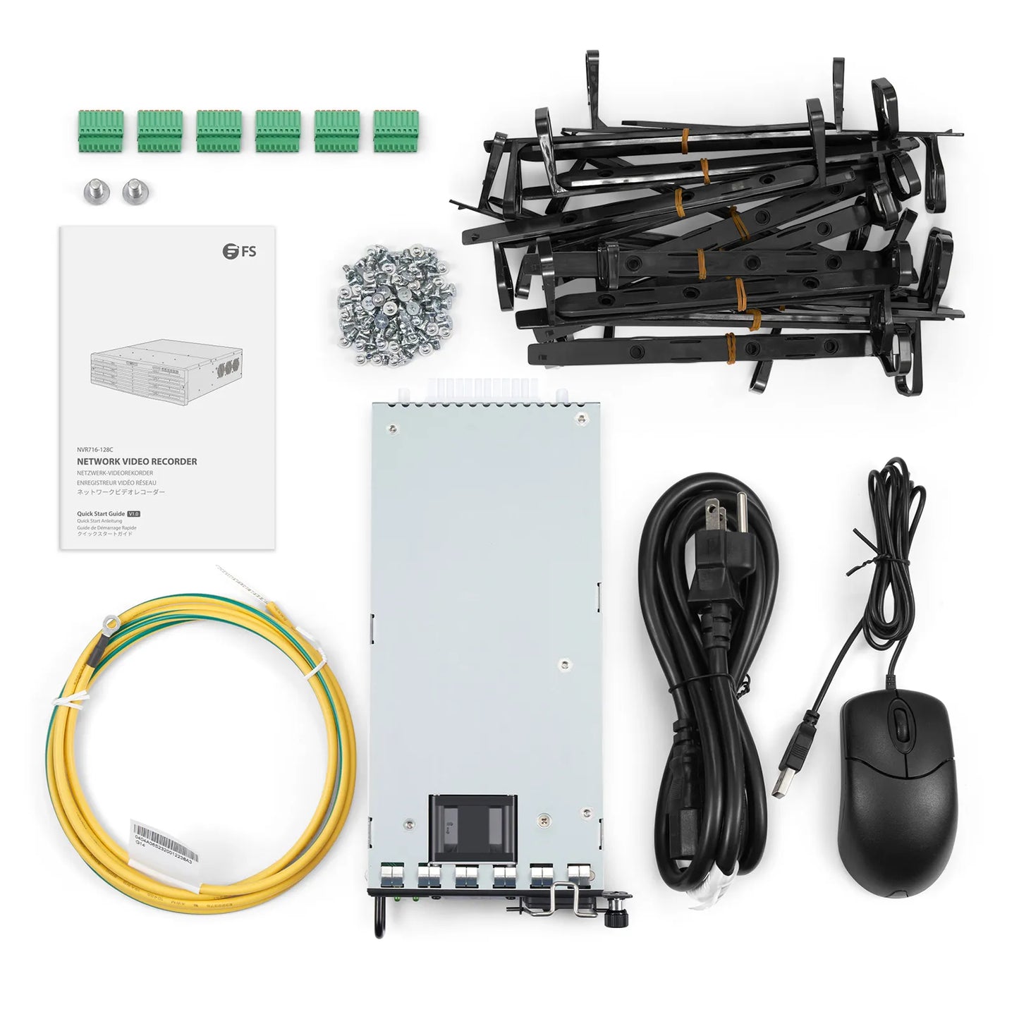 NVR716-128C, 128-Channel Network Video Recorder, Record 128CH 4K@30fps, Live View/Playback 4CH 4K@30fps, Supports up to 16x10TB Hard Drive (Not Included)