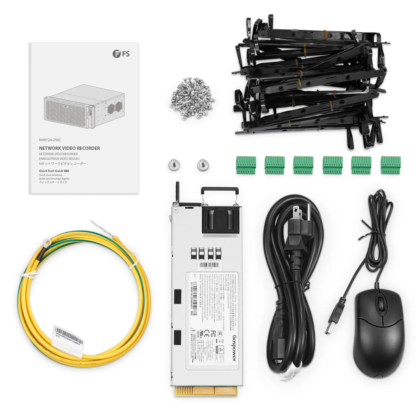NVR724-256C, 256-Channel Network Video Recorder, Record 256CH 4K@30fps, Live View/Playback 5CH 4K@30fps, Supports up to 24x10TB Hard Drive (Not Included)