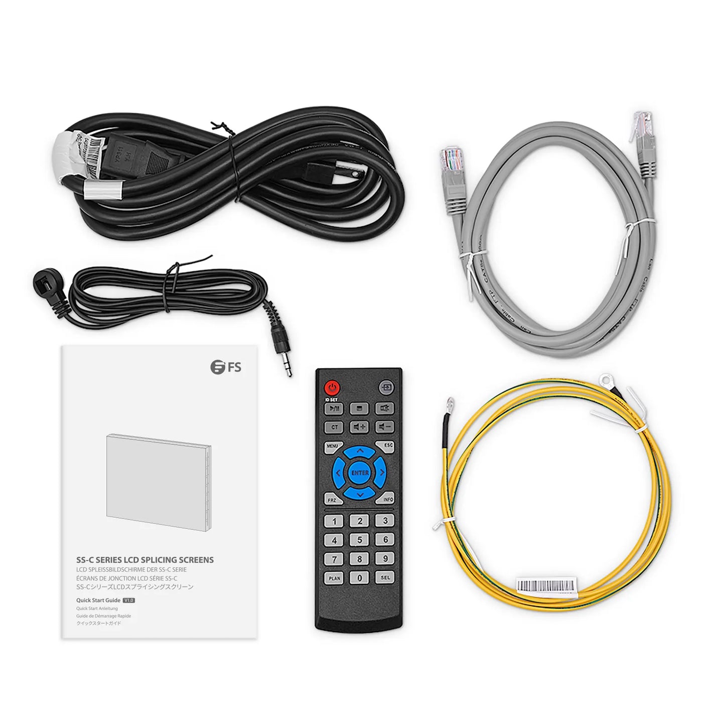 55-inch 3.5mm Splicing LCD Display Unit, 500cd/m² Wall-Mounted