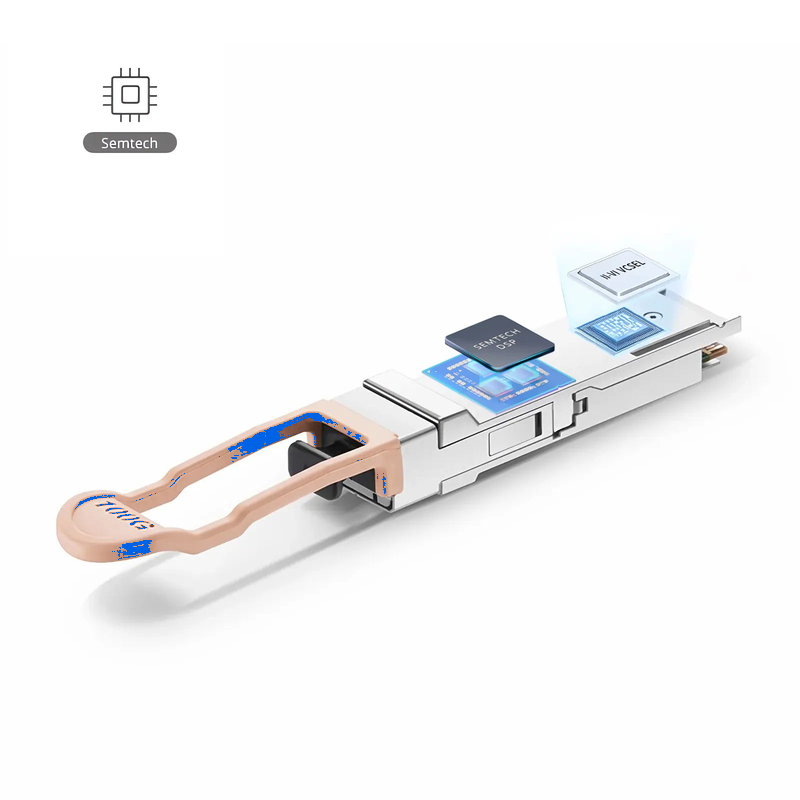 Refurb Squared Brocade 100G-QSFP28-SR4 Compatible 100GBASE-SR4 QSFP28 4 x 25G NRZ 850nm 100m DOM MPO-12/UPC MMF Optical Transceiver Module, Breakout to 4 x 25G-SR