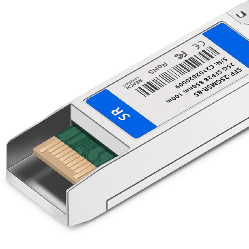 Refurb Squared NVIDIA/Mellanox MMA2P00-AS Compatible 10/25GBASE-SR SFP28 Dual-rate 850nm 100m DOM Duplex LC/UPC MMF Ethernet Optical Transceiver Module