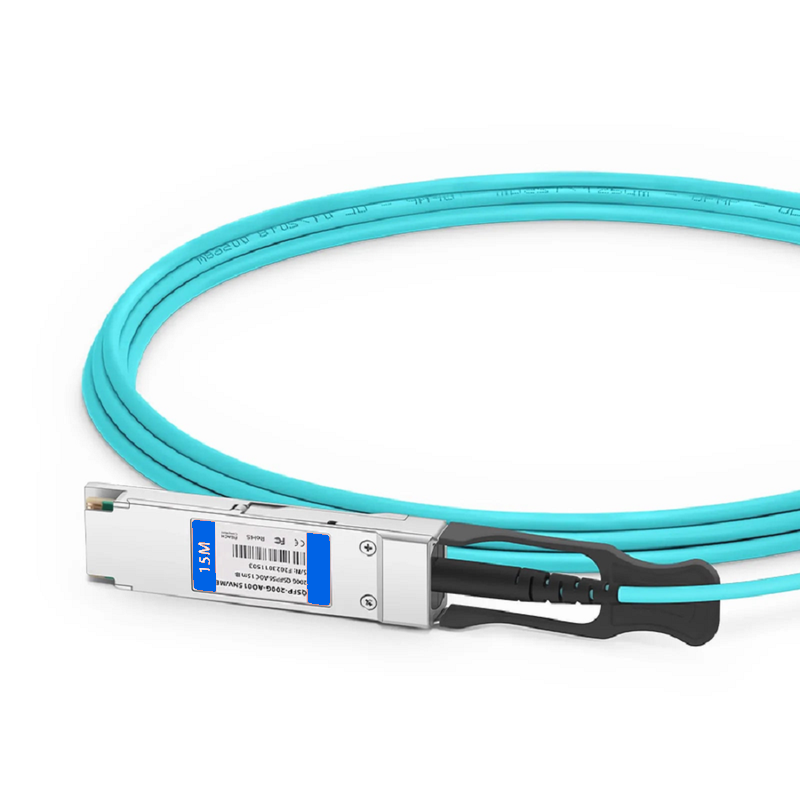 Refurb Squared 10m (33ft) Arista Networks Compatible 200G QSFP-DD 8 x 25G NRZ to 8 x 25G SFP28 25G NRZ Active Optical Breakout Cable