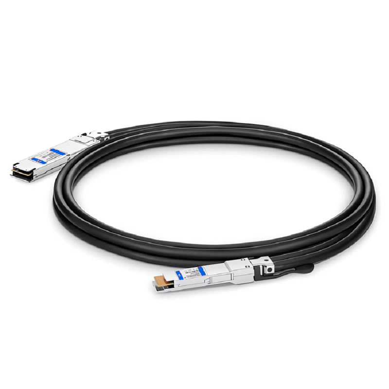 Refurb Squared 2m (7ft) Generic Compatible 400G OSFP 4 x 100G PAM4 Flat Top to 400G QSFP-DD 4 x 100G PAM4 Passive Direct Attach Copper Twinax Cable