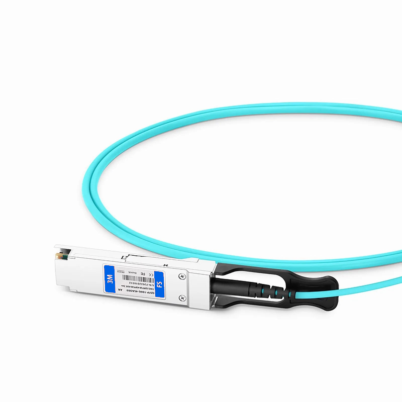 Refurb Squared 3m (10ft) HPE Aruba Compatible 100G QSFP28 4 x 25G NRZ to 4 x 25G SFP28 NRZ Active Optical Breakout Cable
