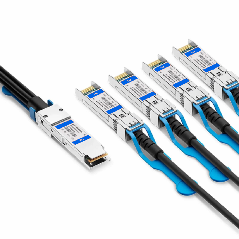 Refurb Squared 1m (3ft) NVIDIA/Mellanox Compatible 100G QSFP28 4 x 25G NRZ to 4 x 25G SFP28 NRZ Ethernet Active Direct Attach Copper Breakout Cable